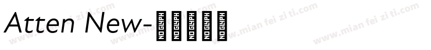 Atten New字体转换